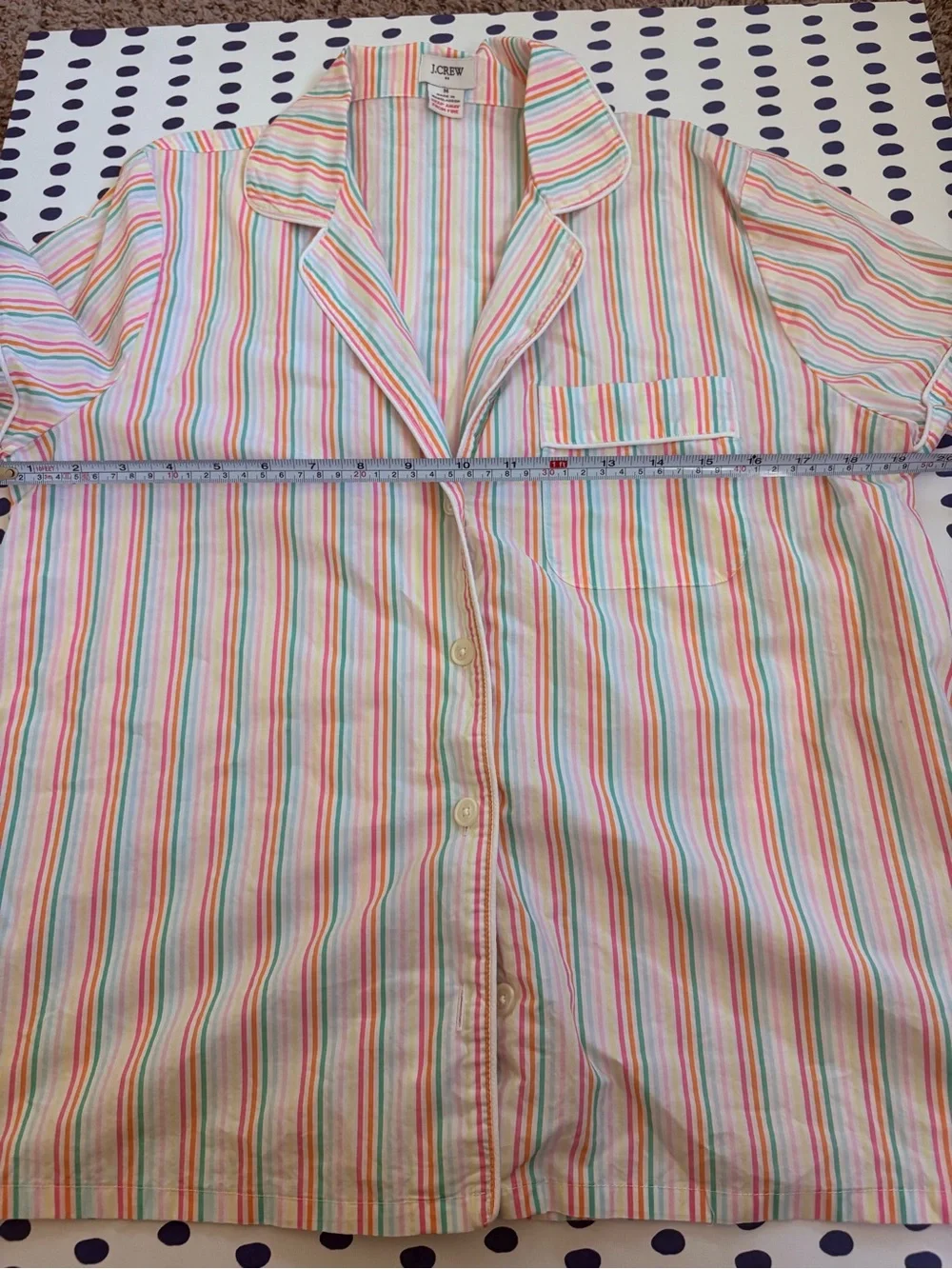 J. Crew pajama Striped short-sleeve top
